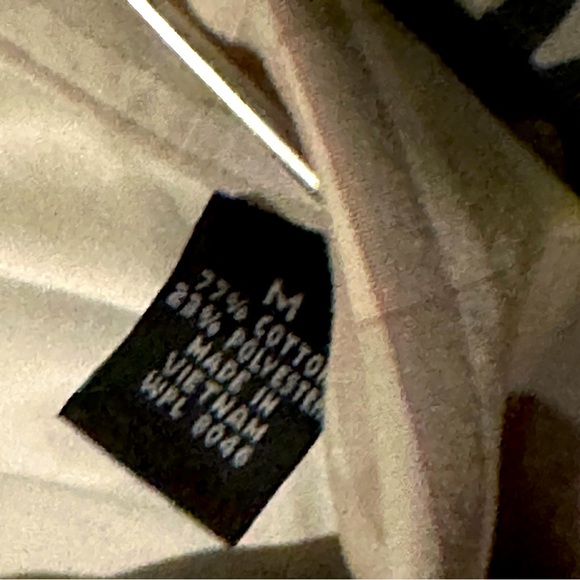 ALFANI™️ Men’s Cream & Beige Plaid Button Down Droa Shirt - Picture 6 of 8